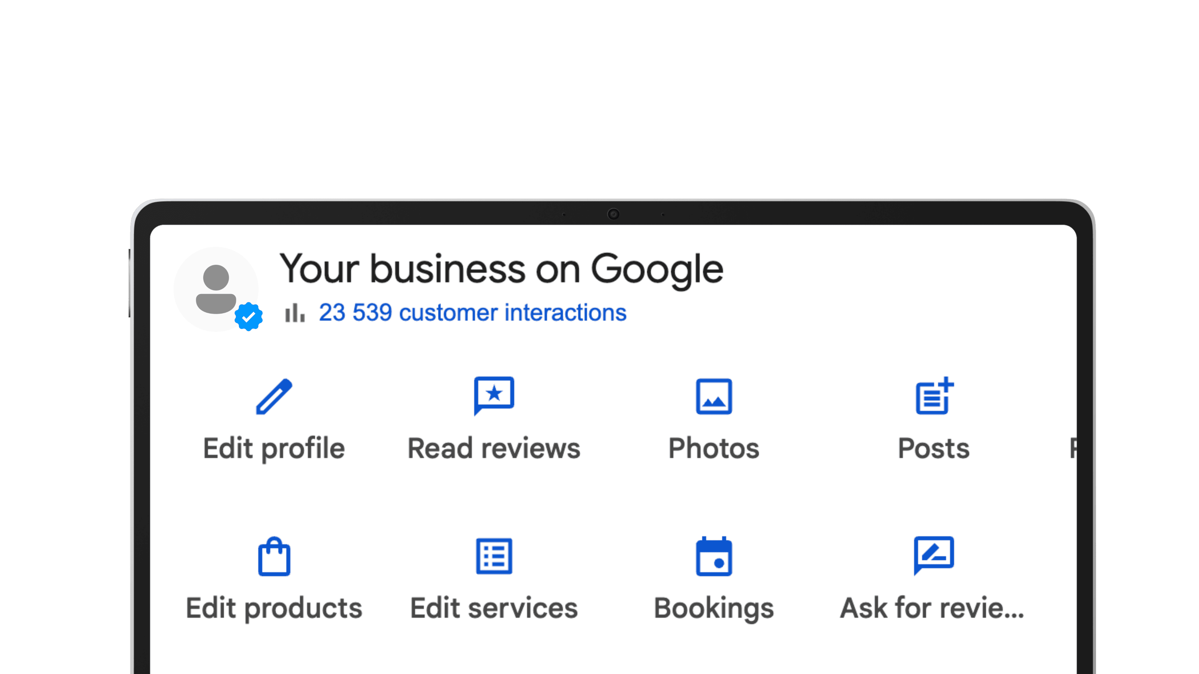 Визуализация на Google Business настройката
